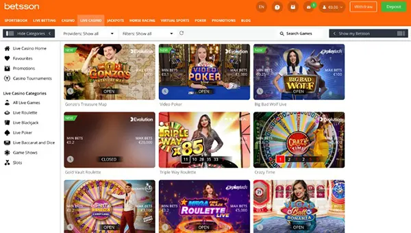Betsson sport och casino
